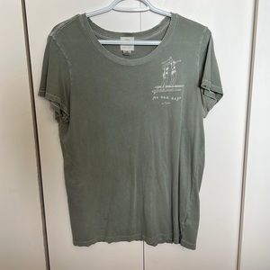 Green Tee with Tofino Graphic